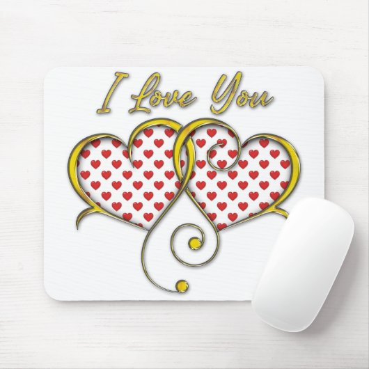 Ik hou van jou Design Muismat (Met muis)