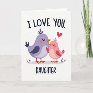 Ik Hou Van Jou Dochter Whimsical Kaart