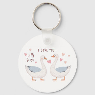 Ik hou van jou, domme gans - voor iemand speciaal sleutelhanger