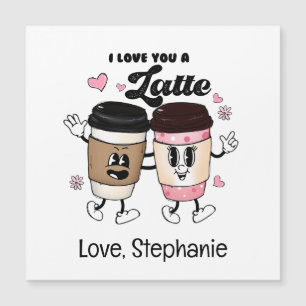 Ik hou van jou een Latte Grappige Romantische Vale