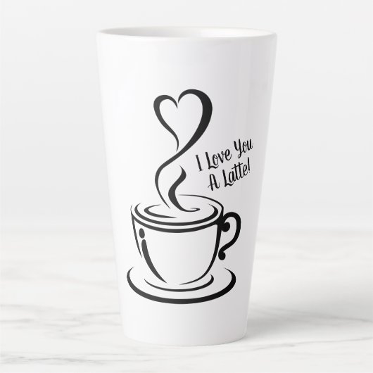 Ik Hou van Jou een Latte Mok (Voorkant)