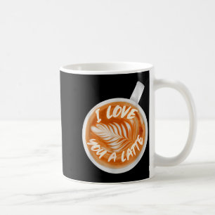 Ik Hou Van Jou Een Latte Valentijnskaffee Caffeïne Koffiemok