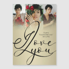 Ik hou van jou Elegante Gouden Valentijnsdag Foto