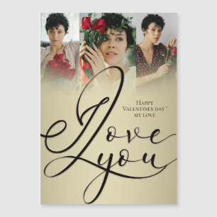 Ik hou van jou Elegante Gouden Valentijnsdag Foto