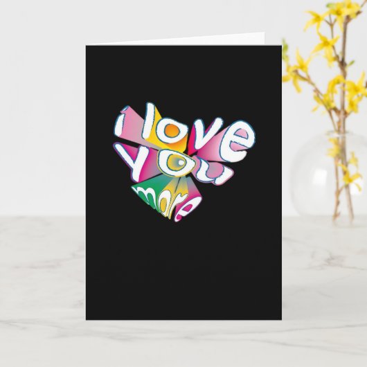 Ik hou van jou, elegantere stijl  kaart (Gele Bloem)