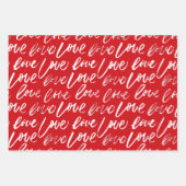 Ik hou van jou en hart inpakpapier vel (Voorkant 2)