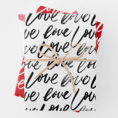 Ik hou van jou en hart inpakpapier vel (In situ)