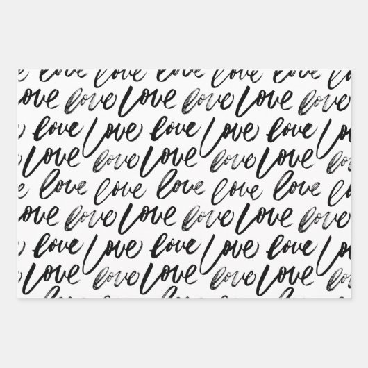 Ik hou van jou en hart inpakpapier vel (Voorkant)