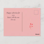 Ik hou van jou en ons, pas personaliseren aan briefkaart (Achterkant)