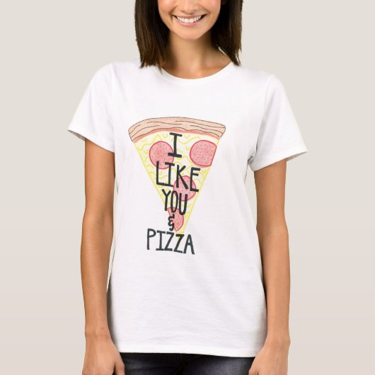 Ik hou van jou en Pizza Shirt (Voorkant)