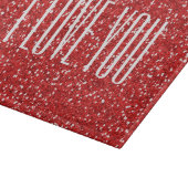 Ik hou van jou Faux Glitter of je eigen tekst Snijplank (Hoek)