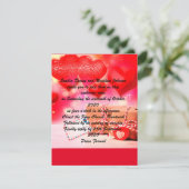 Ik hou van jou  feestdagenkaart (Staand voorkant)