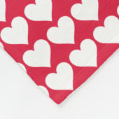 "Ik hou van jou!" Fleece Deken (Hoek)