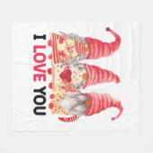 Ik hou van jou fleece deken (Voorkant (Horizontaal))