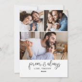 Ik hou van jou Floral Valentijnsdag Feestdagenkaart (Achterkant)