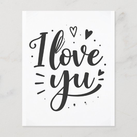 ik hou van jou flyer (Voorkant)