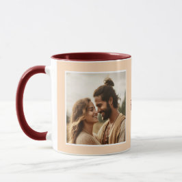 Ik Hou Van Jou Foto's Modern Perzik C33 & Wit Mok