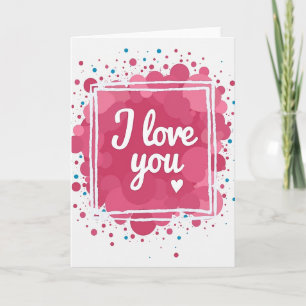 Ik Hou Van Jou Fuchsia Fun Kaart