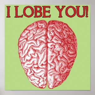 Ik Hou Van Jou Geek Nerd Liefde Grappige Poster Bo