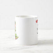 Ik hou van jou | Gepersonaliseerde Chibi Pad Koffiemok (Center)