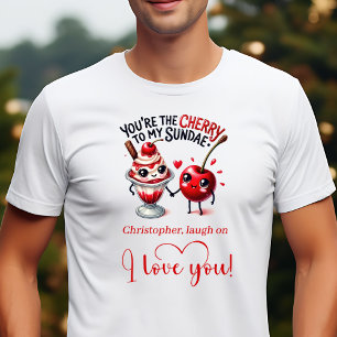 Ik Hou Van Jou Grappig Voedsel Cadeau Valentijn Ma T-shirt