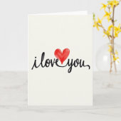 Ik Hou Van Jou Hart Ontwerp Kaart (Gele Bloem)