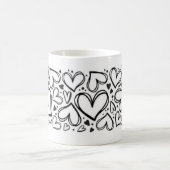 Ik hou van jou hart ontwerp koffiemok (Center)