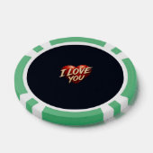 Ik Hou Van Jou Hart Ontwerp Poker Chips (Enkel)