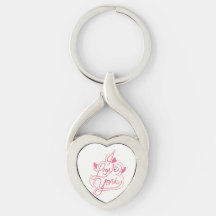 Ik Hou Van Jou Hart Sleutelhanger