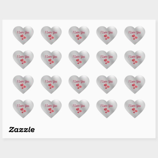 Ik Hou Van Jou Hart Sticker (Vel)