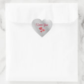 Ik Hou Van Jou Hart Sticker (Tas)