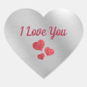 Ik Hou Van Jou Hart Sticker (Voorkant)