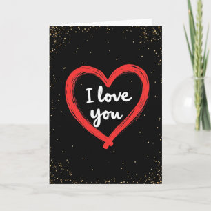 Ik Hou Van Jou Hartelijke Valentijnskaart Kaart
