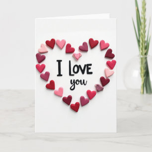 Ik Hou Van Jou Hartjes Liefdeskaart Kaart
