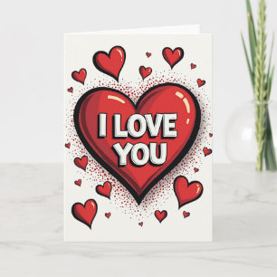 Ik Hou Van Jou Hartjes Romantische Kaart