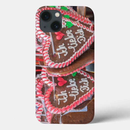 Ik hou van jou Hartjes van Peperkoek Tijdens de Fe Case-Mate iPhone Case (Achterkant)