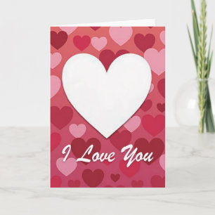 Ik Hou van Jou Hartstochtelijke Romantische Kaart