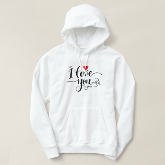 Ik hou van jou hoodie (Design voorkant)