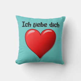 Ik hou van jou - I love you in het Duits Kussen
