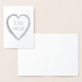 Ik hou van jou in het Nederlands. Folie Kaarten (Display)