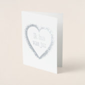 Ik hou van jou in het Nederlands. Folie Kaarten (Voorkant)