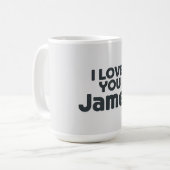Ik hou van jou James Koffiemok (Voorkant links)
