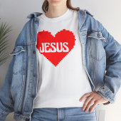 Ik hou van jou Jezus pixel art T-shirt