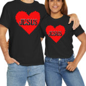 Ik hou van jou Jezus pixel art T-shirt