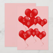 Ik hou van jou kaart (Voorkant / Achterkant)