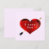 Ik Hou Van Jou Kaart Notitiekaartje (Voorkant / Achterkant)