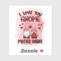 Ik Hou Van Jou Kabouter Wat Ook - Valentijnsticker