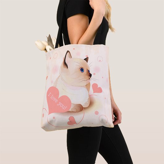 Ik Hou Van Jou Kat Tote Bag