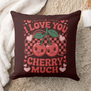 Ik Hou Van Jou Kers Veel Groovy Schattig Fruit Val Kussen