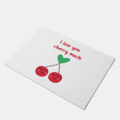 Ik hou van jou kers veel Valentijn Deurmat (Schuin)